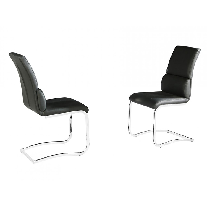Phoenix Pu Chairs In Black